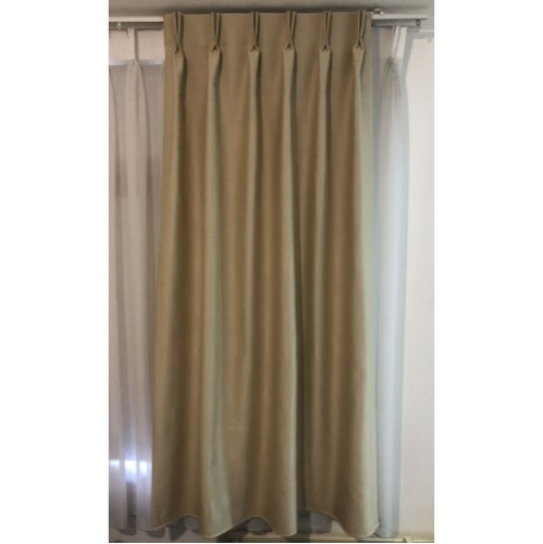 Verduisterende Gordijnstof Beige – Kamerhoog 280 cm – Dim Out Gordijnstof per Meter