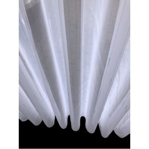 Vitrage Stof wit met Subtiele Streep – Kamerhoog 280cm – €6,95 p/m