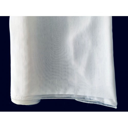 Vitrage Stof wit met Subtiele Streep – Kamerhoog 280cm – €6,95 p/m