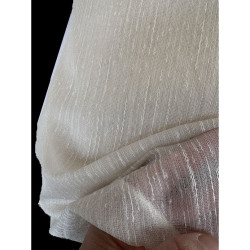 Inbetween Vitrage Gordijnstof Beige – Luxe Kwaliteit met Privacy en Lichtinval