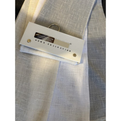 Inbetween Vitrage Gordijnstof Linnen Structuur Beige