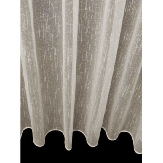 Vitrage Bouclé ivoor Cremé met Streepjes – Kamerhoog 280 cm – Luxe Gordijnstof per Meter